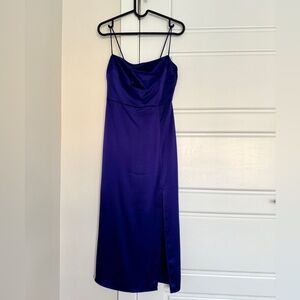 Aritzia babaton purple slip midi dress